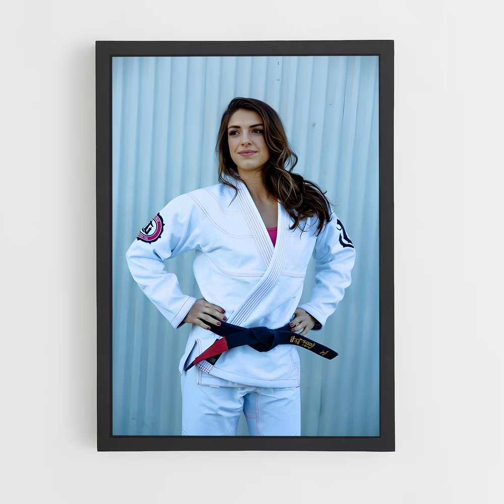 Poster Karateka Élégante – affiche Jiu-jitsu brésilien (vue 2)